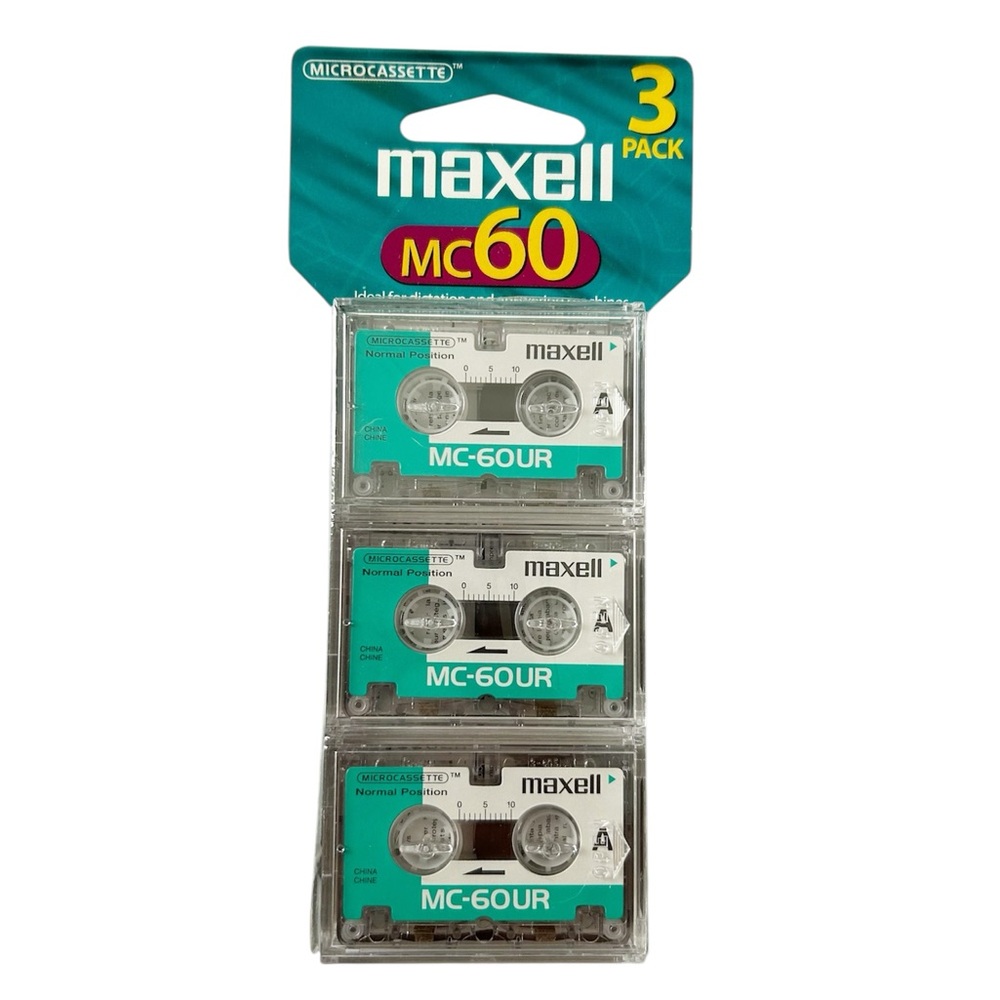 $10 or 2/$15 Maxell MC-60UR Microcassette 3-Pack‎